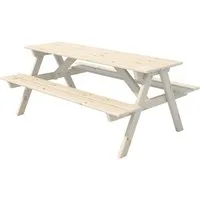 Endorphin Kindertisch Kinder Picknicktisch, kammergetrocknetes Kiefernholz, Picknickbank für