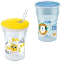 NUK Babyflasche NUK Baby-Trinklernflasche Magic Cup + Action Cup Vorteil set