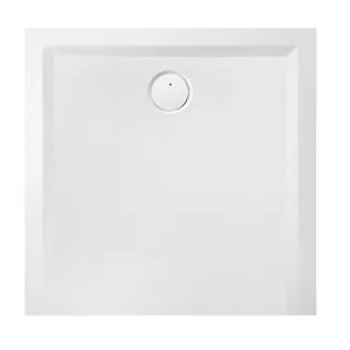Hoesch Muna Mineralguss-Duschwanne 4160010 80x80x3cm, weiss, Solique, Antirutsch