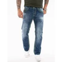 Rock Creek Straight-Jeans Herren Jeans dicke Nähte RC-2369