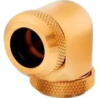 XF Hardline 90° 12mm OD Fitting Twin Pack, Verbindung gold, kompatibel mit 12 mm OD-Hardline Tubing