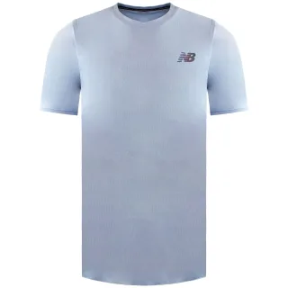 New Balance Q Speed ​​Jacquard Herren Hellblaues T-Shirt