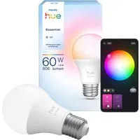 Philips Hue LED-Leuchtmittel Essential White & Color Ambiance smarte Lampe, E27, 1 St., Farbwechsler