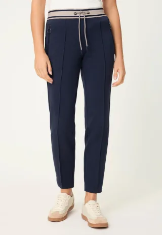 Olsen - Trousers Casual Cropped ink blue - Gr. - 44