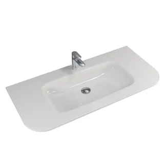 Pelipal Serie 7200 Mineralmarmor-Waschtisch rund, BME038M10701 BME038M10701