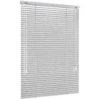 jalousiescout Jalousie LightLess Aluminium-Jalousie, 25 mm, 40 x 130 cm, silber glänzend, ohne Bohren, geklemmt oder verschaubt, Aluminium, vollverdunkelnd, Feuchtraumgeeignet