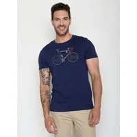 GreenBomb T-Shirt Guide Bike Jacques (1-tlg., 1) klassischer Schnitt, tailliert, Rundhalsausschnitt, Bio-Baumwolle