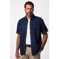 JP1880 Kurzarmhemd Denimhemd Denim Halbarm Modern Fit Passform