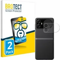 BROTECT Displayschutzfolie Schutzfolie für Blackview Hero 10 (Äußeres Display), 2 Stück, Displayschutz Schutz Folie Klar Transparent