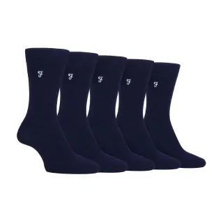 5er-Pack Herren Socken aus Bambus mit buntem Streifenmuster