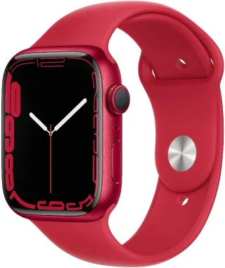 Apple Watch Series 7 [GPS inkl. Sportarmband rot] 45mm Aluminiumgehäuse rot