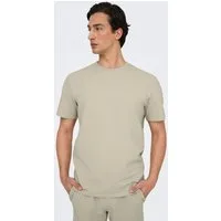 ONLY & SONS Rundhalsshirt ONSKIAN LIFE REG SEERSUCKER SS TEE NOOS