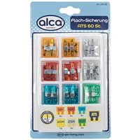 alca Flachstecksicherungshalter Flach-Sicherungen 5 - 30 A, 10 St. Blister Sicherungen diverse Farben, (60-St)