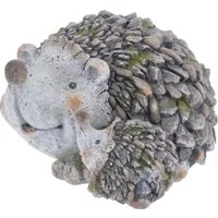 mucHome Dekofigur Süße Deko-Figur Igel aus Zement 32x26x18,5cm Gartendekoration Garten