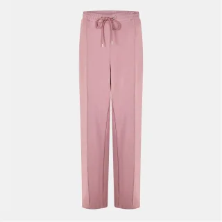 Damen Ted Baker Einfarbige Gemusterte Offene Saum Gerade Jogginghosen in Dämmerrosa