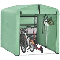 SoBuy Foliengerätehaus KLS11,Fahrradgarage wetterfest, Geräteschuppen, UV-Schutz, Regenschutz, Foliengerätehaus Gerätehaus Folienzelt Gartenschuppen Fahrradgarage