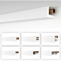 HEXIMO Winkelprofil (Rohrabdeckung weiß 1,7 meter Profile - XPS Abdeckleisten für Heizungsrohre, L-Profil Winkelprofile Kabelkanal Modell: HRA-1 - 54x66 mm (1,7 meter / Leiste)