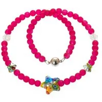 Perlenkette Kinderkette Millefiori Sternchen