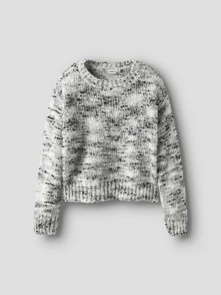 NAME IT - NKFSARAMALI LS LOOSE SH KNIT cloud dancer - Gr. - 164