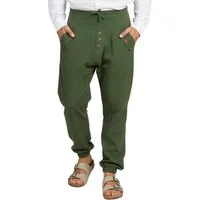 PANASIAM Haremshose Yogipants classic bequeme Freizeithose wie Aladinhose Unisex für Damen und Herren Haremshose Tunnelzug vorne Gummiband hinten