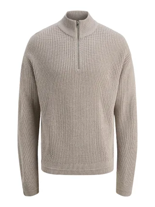 JACK&JONES - JJKAITO KNIT HALF ZIP BF - Gr. - L