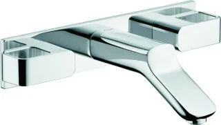 Hansgrohe 3-Loch WTA Axor Urquiola Wand chrom mit Platte u.kurzem Auslauf, 11042000 11042000
