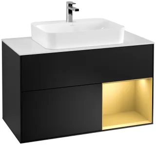 Villeroy & Boch Waschtischunterschrank Finion F37 1000x603x501mm WT mittig, F371HFPD F371HFPD