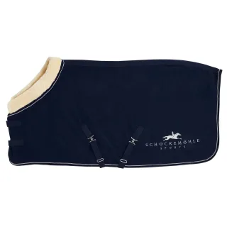 Abschwitzdecke SP Premium Faux Fur mit Logo und Fellimitat Kragen