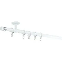 SN DECO GROUP Gardinenstange Lille, Ø 19 mm, 1-läufig, fixmaß, Verschraubt, Stahl, Komplettset mit Ringen