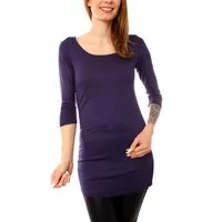 Muse Rundhalsshirt Basic 3/4 Arm Longshirt Skinny Fit 1098