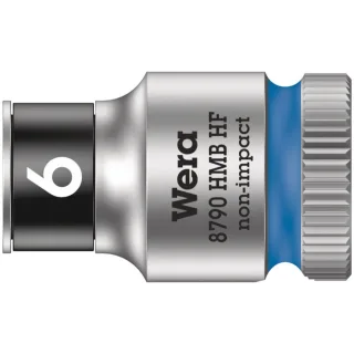 Wera 8790 HMB HF Zyklop-Steckschlüsseleinsatz mit 3/8"-Antrieb mit Haltefunktion Blau - 05003740001
