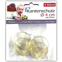 HAC24 Kindersicherung Tischkantenschutz Rund Kinder Baby Kantenschutz Eckenschutz, Ø 4 cm