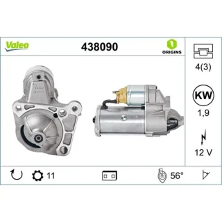 Valeo Anlasser 1,9 kW Mitsubishi Nissan Opel Renault Suzuki