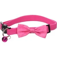 Flamingo Katzen-Halsband Katzen Halsband mit Schleife Castor rosa