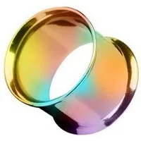 Taffstyle Plug Flesh Tunnel Plug Ohrpiercing 316L Chirurgenstahl Double Flared Unisex (Unisex Flesh Tunnel Double Flared Ohr Ear Plug Piercing Glänzend viele Größen und Farben)