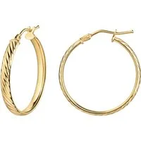 Fascination by Ellen K. Paar Creolen 375/- Gelbgold 22mm