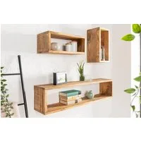 riess-ambiente Wandregal HEMINGWAY 94cm natur, aus Massivholz