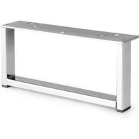 Prima-Online Möbelfuß Möbelbein Metall 200x90 mm Chrom Rechteckig Möbelfuß Kommode TV, (1-St)