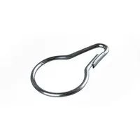 LYSEL® Gardinenring Birneförmiger Stahldraht Vorhanghaken Universalhaken 25x2,5mm, (100-St)