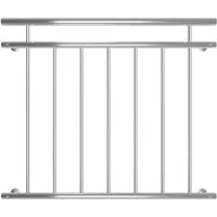 Feel2Home Brüstungsgeländer Balkongeländer Fenster Geländer Edelstahl Balkon verschiedene Größen, 100 cm Länge, Stück, Premium-Geländer, V2A Edelstahl