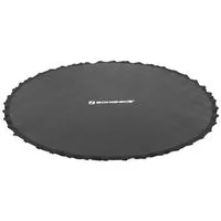 SONGMICS Hochsprungmatte Sprungtuch für Trampolin, Sprungmatte, Trampolinzubehör, schwarz, Durchmesser 324 cm, für Ø 366 cm runde Trampoline, mit 72 Ösen