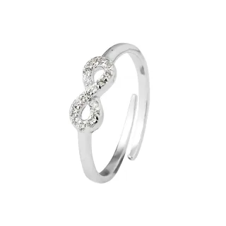 DIADEMA - Ring Infini - Weiß - Black Night Kollektion