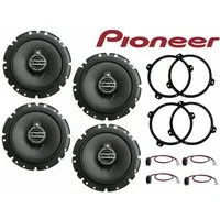 DSX Pioneer passend für BMW 3er E46 98-07 Set Tür Vorn Hinten 600 W Auto-Lautsprecher