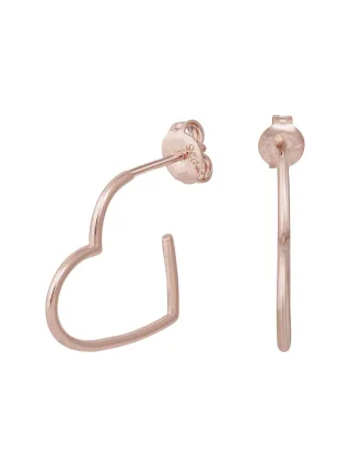 cai Creole 925 Sterling Silber rosé vergoldet Herz