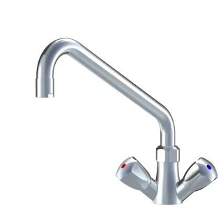 KWC Zweigriffmischer GASTRO Schwenkauslauf, A300 T200, chromeline,100945 100945