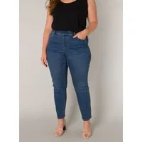 Base Level Curvy Jeggings in großen Größen, mit Gummizug und Stretch