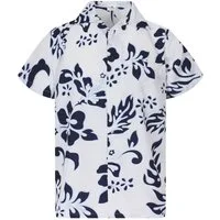 King Kameha Hawaiihemd "Hibiscus" Funky Hawaii-Hemd Herren Kurzarm Front-Tasche Stylish