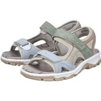 Rieker Riemchensandale Sommerschuh, Sandalette, Outdoorsandale mit Klett