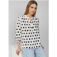 s.Oliver Kurzarmbluse Bluse Strukturierte Bluse aus Viskosemix