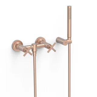 Tres Aufputz 2 Griffmischer für Dusche Anti Kalk Messing Handbrause , 28316301OPM 28316301OPM